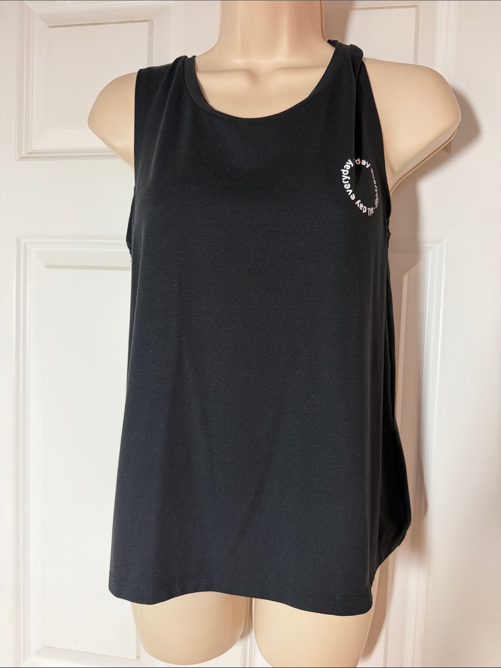Gottex Black Sleeveless Athletic Tank Top